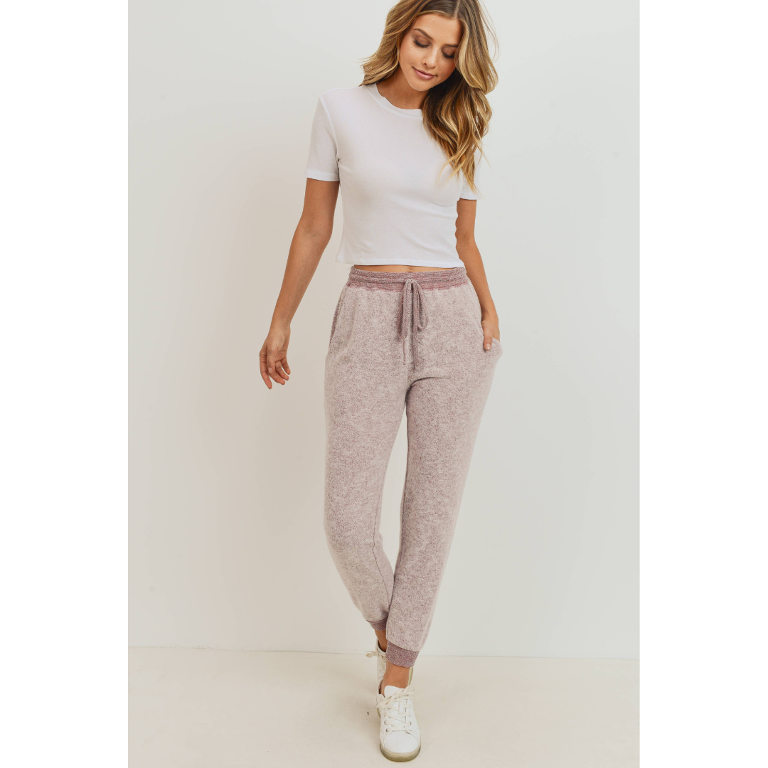 Soft knit online joggers